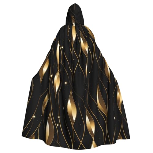 XBKGOHA Halloween-Umhang mit Kapuze, goldfarben, bedruckt, ohne Reißverschluss, bequem für Kostümpartys XBKGOHA Halloween-Umhang mit Kapuze, goldfarben, bedruckt, ohne Reißverschluss, bequem für Kostümpartys von XBKGOHA