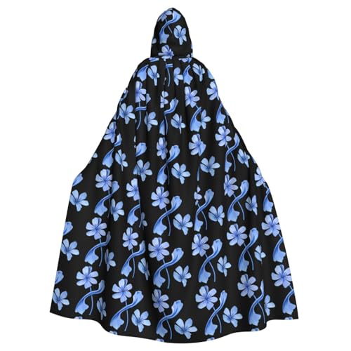 XBKGOHA Hellblauer Blumendruck, bedruckt, Halloween, Erwachsenen-Kapuzenumhang, ohne Reißverschluss, bequem für Kostümpartys XBKGOHA Hellblauer Blumendruck, bedruckt, Halloween, Erwachsenen-Kapuzenumhang, ohne Reißverschluss, bequem für Kostümpartys von XBKGOHA