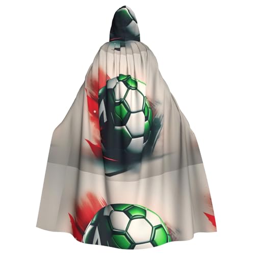XBKGOHA Kapuzenumhang mit Fußball-Hintergrund, bedruckt, Halloween, Erwachsene, ohne Reißverschluss, bequem für Kostümpartys XBKGOHA Kapuzenumhang mit Fußball-Hintergrund, bedruckt, Halloween, Erwachsene, ohne Reißverschluss, bequem für Kostümpartys von XBKGOHA