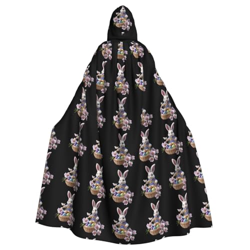 XBKGOHA Kleiner Hasen-Umhang mit Ostereiern, bedruckt, Halloween, Erwachsene, Kapuzenumhang, ohne Reißverschluss, bequem für Kostümpartys XBKGOHA Kleiner Hasen-Umhang mit Ostereiern, bedruckt, Halloween, Erwachsene, Kapuzenumhang, ohne Reißverschluss, bequem für Kostümpartys von XBKGOHA