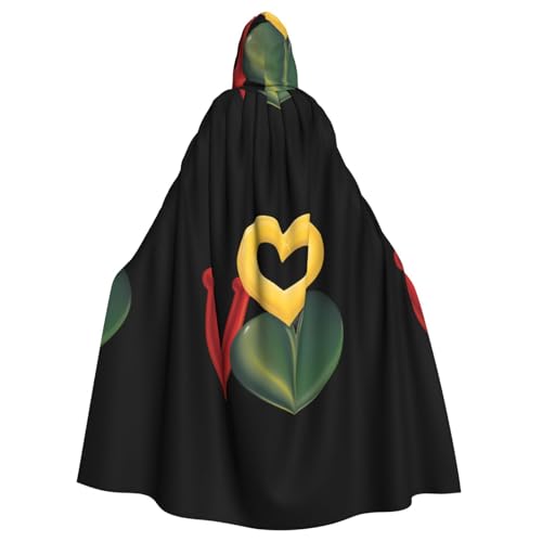 XBKGOHA Kreativer Halloween-Umhang mit Kapuze in Liebesform, bedruckt, ohne Reißverschluss, bequem für Kostümpartys XBKGOHA Kreativer Halloween-Umhang mit Kapuze in Liebesform, bedruckt, ohne Reißverschluss, bequem für Kostümpartys von XBKGOHA