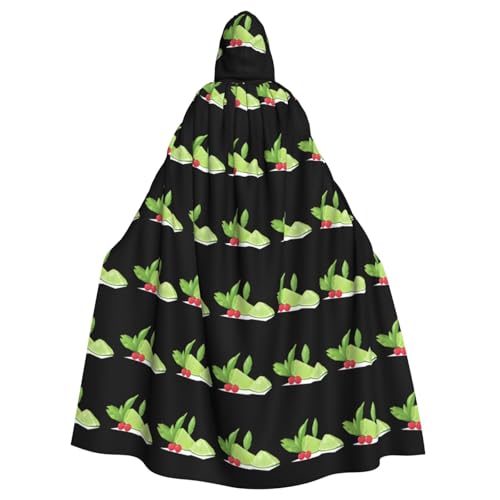 XBKGOHA Limettengrün Wassermelone gedruckt Halloween Erwachsene Kapuzenumhang Umhang ohne Reißverschluss, bequem für Kostümpartys XBKGOHA Limettengrün Wassermelone gedruckt Halloween Erwachsene Kapuzenumhang Umhang ohne Reißverschluss, bequem für Kostümpartys von XBKGOHA