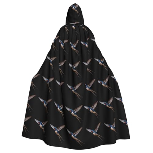 XBKGOHA Little Swallows Flying With Wings Spread Printed Halloween Adult Hooded Cape Cloak No Zipper, Comfortable For Costume Parties XBKGOHA Little Swallows Flying With Wings Spread Printed Halloween Adult Hooded Cape Cloak No Zipper, Comfortable For Costume Parties von XBKGOHA