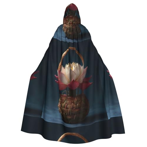XBKGOHA Lotusblumenkorb, bedruckt, Halloween, Erwachsenen-Kapuzenumhang, ohne Reißverschluss, bequem für Kostümpartys XBKGOHA Lotusblumenkorb, bedruckt, Halloween, Erwachsenen-Kapuzenumhang, ohne Reißverschluss, bequem für Kostümpartys von XBKGOHA