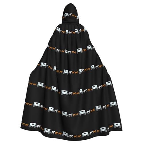 XBKGOHA Luxuriöser Halloween-Umhang mit Kristallkutsche, bedruckt, ohne Reißverschluss, bequem für Kostümpartys XBKGOHA Luxuriöser Halloween-Umhang mit Kristallkutsche, bedruckt, ohne Reißverschluss, bequem für Kostümpartys von XBKGOHA