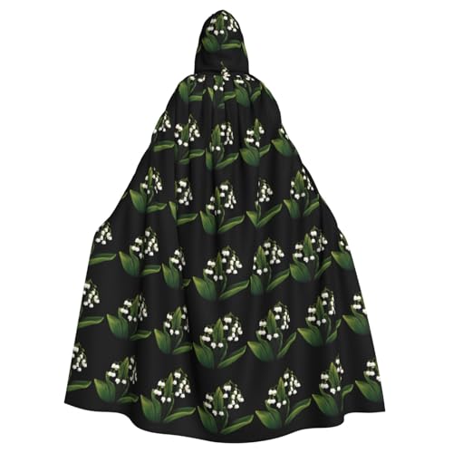 XBKGOHA Maiglöckchen-Umhang mit Blumenmuster, bedruckt, Halloween-Umhang für Erwachsene, ohne Reißverschluss, bequem für Kostümpartys XBKGOHA Maiglöckchen-Umhang mit Blumenmuster, bedruckt, Halloween-Umhang für Erwachsene, ohne Reißverschluss, bequem für Kostümpartys von XBKGOHA
