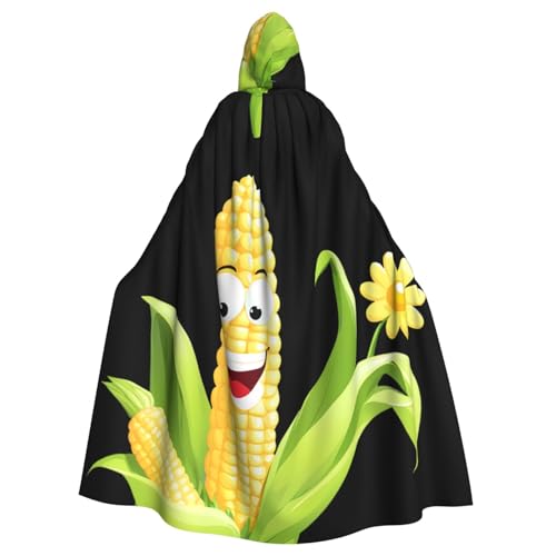 XBKGOHA Mais und kleine Blumen bedruckt Halloween Erwachsene Kapuzenumhang ohne Reißverschluss, bequem für Kostümpartys XBKGOHA Mais und kleine Blumen bedruckt Halloween Erwachsene Kapuzenumhang ohne Reißverschluss, bequem für Kostümpartys von XBKGOHA
