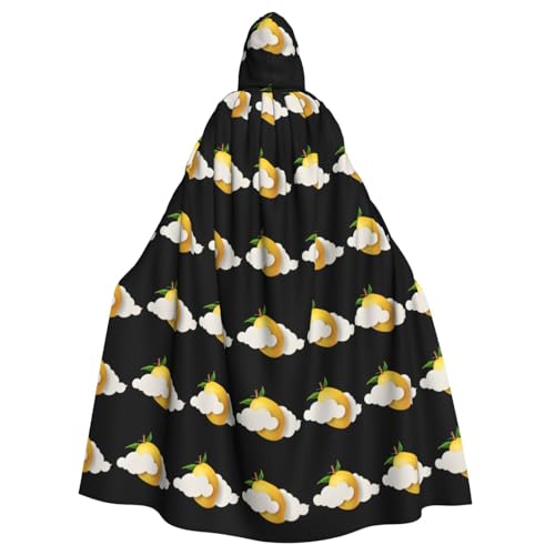 XBKGOHA Mango In The Clouds Bedruckter Halloween-Umhang mit Kapuze für Erwachsene, ohne Reißverschluss, bequem für Kostümpartys XBKGOHA Mango In The Clouds Bedruckter Halloween-Umhang mit Kapuze für Erwachsene, ohne Reißverschluss, bequem für Kostümpartys von XBKGOHA