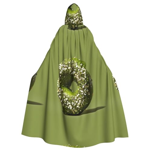 XBKGOHA Matcha-Frucht-bedruckter Halloween-Umhang mit Kapuze für Erwachsene, ohne Reißverschluss, bequem für Kostümpartys XBKGOHA Matcha-Frucht-bedruckter Halloween-Umhang mit Kapuze für Erwachsene, ohne Reißverschluss, bequem für Kostümpartys von XBKGOHA