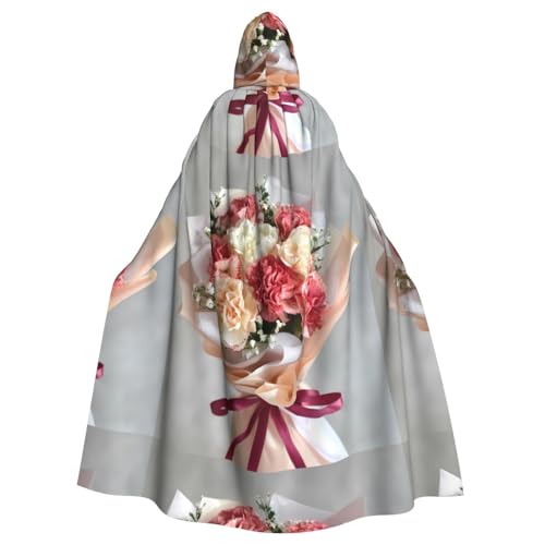 XBKGOHA Muttertagsblumenstrauß, bedruckt, Halloween, Erwachsenen-Kapuzenumhang, ohne Reißverschluss, bequem für Kostümpartys XBKGOHA Muttertagsblumenstrauß, bedruckt, Halloween, Erwachsenen-Kapuzenumhang, ohne Reißverschluss, bequem für Kostümpartys von XBKGOHA