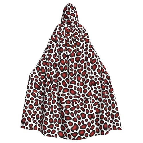XBKGOHA Roter Leopardenmuster bedruckter Halloween-Umhang mit Kapuze für Erwachsene, ohne Reißverschluss, bequem für Kostümpartys XBKGOHA Roter Leopardenmuster bedruckter Halloween-Umhang mit Kapuze für Erwachsene, ohne Reißverschluss, bequem für Kostümpartys von XBKGOHA