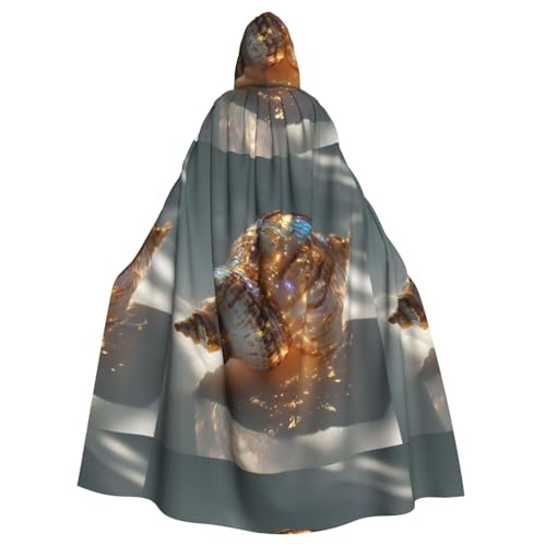 XBKGOHA Shining Conch Bedruckter Halloween-Umhang mit Kapuze für Erwachsene, ohne Reißverschluss, bequem für Kostümpartys XBKGOHA Shining Conch Bedruckter Halloween-Umhang mit Kapuze für Erwachsene, ohne Reißverschluss, bequem für Kostümpartys von XBKGOHA