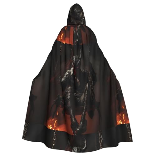 XBKGOHA Teufel auf der Schaukel bedruckter Halloween-Umhang mit Kapuze für Erwachsene, ohne Reißverschluss, bequem für Kostümpartys XBKGOHA Teufel auf der Schaukel bedruckter Halloween-Umhang mit Kapuze für Erwachsene, ohne Reißverschluss, bequem für Kostümpartys von XBKGOHA