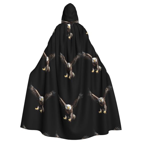 XBKGOHA The Eagle Flying High Printed Halloween Adult Hooded Cape Cloak No Zipper, Comfortable For Costume Parties XBKGOHA The Eagle Flying High Printed Halloween Adult Hooded Cape Cloak No Zipper, Comfortable For Costume Parties von XBKGOHA