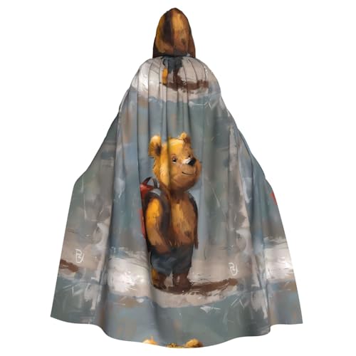 XBKGOHA The Little Bear Traveling Around The World Printed Halloween Adult Hooded Cape Cloak No Zipper, Comfortable For Costume Parties XBKGOHA The Little Bear Traveling Around The World Printed Halloween Adult Hooded Cape Cloak No Zipper, Comfortable For Costume Parties von XBKGOHA