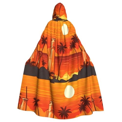 XBKGOHA Umhang mit Kapuze, Motiv: Flaschen, Bier, Strand, Sonnenuntergang, Zeit, bedruckt, Halloween, Erwachsene, ohne Reißverschluss, bequem für Kostümpartys XBKGOHA Umhang mit Kapuze, Motiv: Flaschen, Bier, Strand, Sonnenuntergang, Zeit, bedruckt, Halloween, Erwachsene, ohne Reißverschluss, bequem für Kostümpartys von XBKGOHA