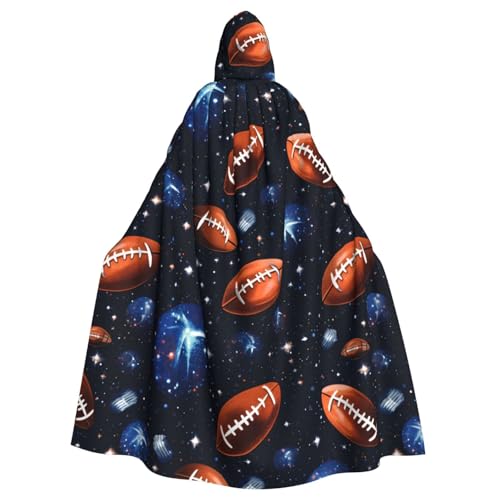 XBKGOHA Umhang mit Kapuze, Motiv: Galaxie, Weltraum, American Football, bedruckt, Halloween, Erwachsene, ohne Reißverschluss, bequem für Kostümpartys XBKGOHA Umhang mit Kapuze, Motiv: Galaxie, Weltraum, American Football, bedruckt, Halloween, Erwachsene, ohne Reißverschluss, bequem für Kostümpartys von XBKGOHA