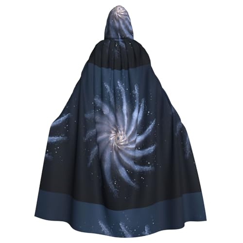 XBKGOHA Umhang mit Kapuze und Spiralstern-Druck, für Erwachsene, kein Reißverschluss, bequem für Kostümpartys XBKGOHA Umhang mit Kapuze und Spiralstern-Druck, für Erwachsene, kein Reißverschluss, bequem für Kostümpartys von XBKGOHA