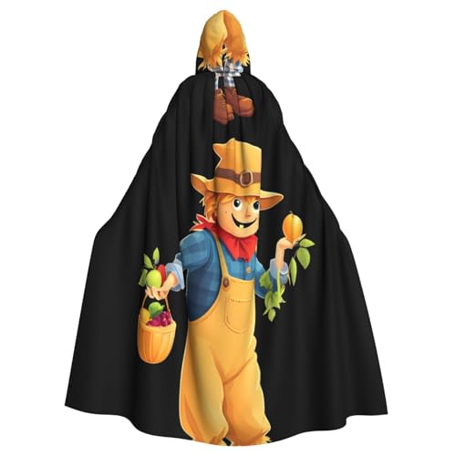 XBKGOHA Vogelscheuche Obstpflücke, bedruckt, Halloween, Erwachsenen-Kapuzenumhang, ohne Reißverschluss, bequem für Kostümpartys XBKGOHA Vogelscheuche Obstpflücke, bedruckt, Halloween, Erwachsenen-Kapuzenumhang, ohne Reißverschluss, bequem für Kostümpartys von XBKGOHA
