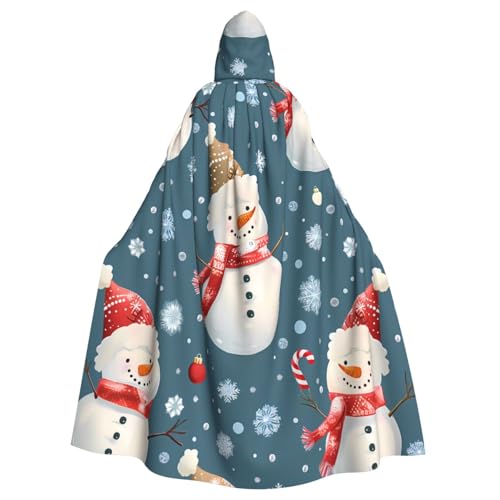 XBKGOHA Weihnachtskarton Schneemann bedruckt Halloween Erwachsene Kapuzenumhang Umhang ohne Reißverschluss, bequem für Kostümpartys XBKGOHA Weihnachtskarton Schneemann bedruckt Halloween Erwachsene Kapuzenumhang Umhang ohne Reißverschluss, bequem für Kostümpartys von XBKGOHA