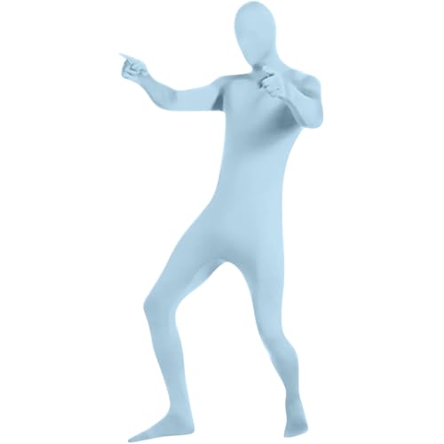 XBNEGBA Halloween Kostüm Damen Herren Erwachsene Open Face Zentai Cosplay Jumpsuit Ganzkörperanzug Orange Tight Ganzkörperanzug Kostüm Bodysuit für Party Halloween Weihnachten Unisex von XBNEGBA