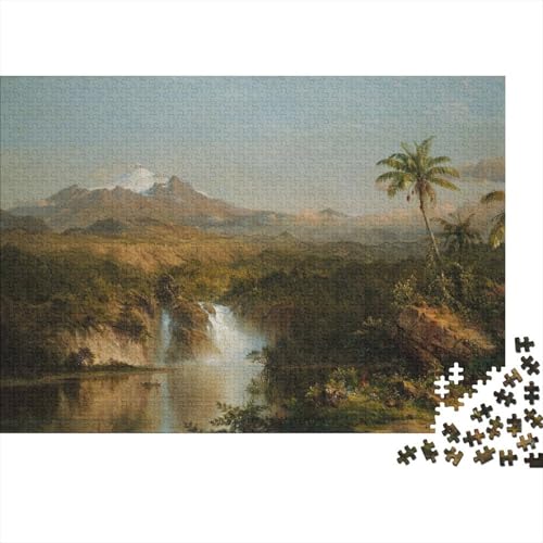 Albert Bierstadt Kunst Puzzle Spielzeug, Museums Puzzles, Familienspiele Teenager Erwachsene, Geschenk-Idee, Lustige Puzzle, Ölmalerei Puzzlespiel 1000 Teile von XCOFG
