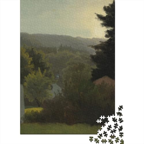 Albert Bierstadt Puzzle, Museums Holzpuzzle, Kunst Puzzles 1000 Teile, Ölmalerei Puzzlespiel, Gehirntraining Spielzeug Für Kinder, Impossible Puzzles von XCOFG