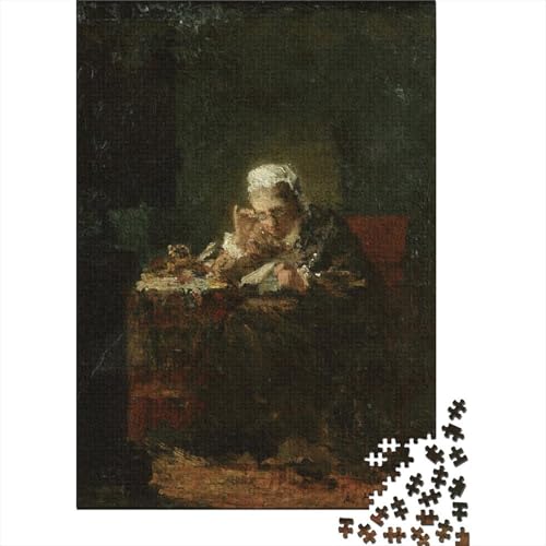 Alexey Harlamov Holz Puzzle 1000 Tabletten, Dekomprimierung Lernspielzeug Kunst Puzzles, Exquisite Museums Puzzlespiel, Jungen Und Mädchen Weltberühmte Gemälde Puzzles von XCOFG