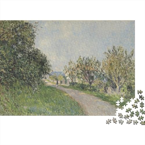 Alfred Sisley Ölmalerei Puzzle 1000 Teile Erwachsene, Lustige Museums Puzzles Geschenk-Idee Für Geburtstag, Weihnachten, Halloween Und Valentinstag von XCOFG