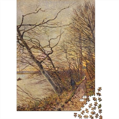 Alfred Sisley Puzzle, Weltberühmte Gemälde Puzzles Personalisiert 1000 Teile Für Jungen Mädchen Holzpuzzle, Museums Puzzlespiel Farbenfrohes, Kunst Puzzles von XCOFG