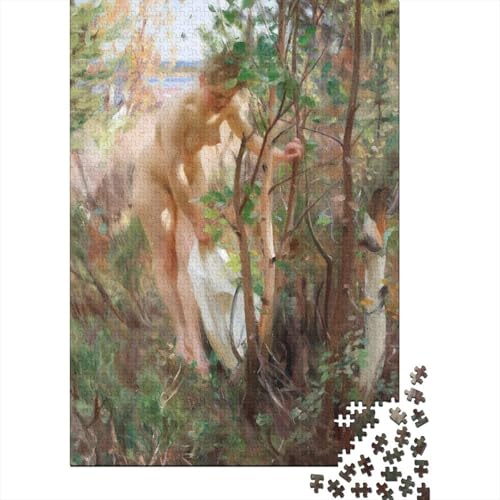 Anders Zorn Holz Puzzle 1000 Teile Puzzles Für Erwachsene Lernspiel Herausforderungsspielzeug,Übung Für Den Geist, 1000 Teilige Puzzlespiel 1000 Pcs von XCOFG