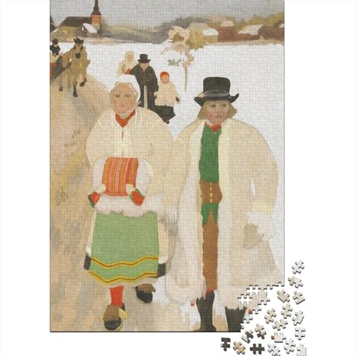 Anders Zorn Holz Puzzle 1000 Teile Puzzles Für Erwachsene Lernspiel Herausforderungsspielzeug,Übung Für Den Geist, 1000 Teilige Puzzlespiel 1000 Pcs von XCOFG