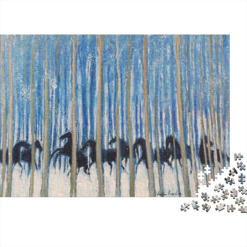 André Brasilier Museums Puzzle 1000 Teile Erwachsene, Lustige Ölmalerei Puzzles Geschenk-Idee Für Geburtstag, Weihnachten, Halloween Und Valentinstag von XCOFG
