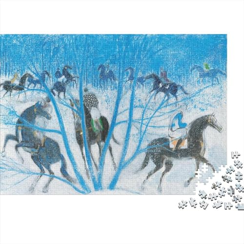 André Brasilier Museums Puzzle 1000 Teile Erwachsene, Lustige Ölmalerei Puzzles Geschenk-Idee Für Geburtstag, Weihnachten, Halloween Und Valentinstag von XCOFG
