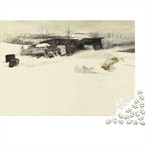 Andrew Wyeth Holz Puzzle 1000 Teile Für Erwachsene, Kunst Impossible Puzzles, Farbenfrohes Legespiel, Geschicklichkeitsspiel Für Die Ganze Familie, Weltberühmte Gemälde Puzzle Andrew Wyeth Holz Puzzle 1000 Teile Für Erwachsene, Kunst Impossible Puzzles, Farbenfrohes Legespiel, Geschicklichkeitsspiel Für Die Ganze Familie, Weltberühmte Gemälde Puzzle von XCOFG