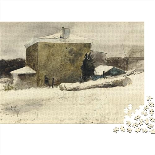 Andrew Wyeth Puzzle, Ölmalerei Holzpuzzle, Kunst Puzzles 1000 Teile, Museums Puzzlespiel, Gehirntraining Spielzeug Für Kinder, Impossible Puzzles von XCOFG