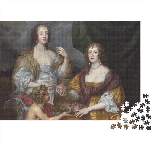 Anthony Van Dyck Holz Puzzle Kunst, 1000 Teile Museums Puzzles, Puzzlespiel Ölmalerei, Lernspiel Herausforderung Spielzeug Tolles Geschenk, Übung Für Den Geist von XCOFG