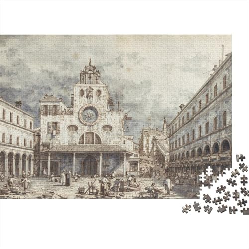 Canaletto Museums Puzzle 1000 Teile Erwachsene, Lustige Druckgrafik Puzzles Geschenk-Idee Für Geburtstag, Weihnachten, Halloween Und Valentinstag von XCOFG