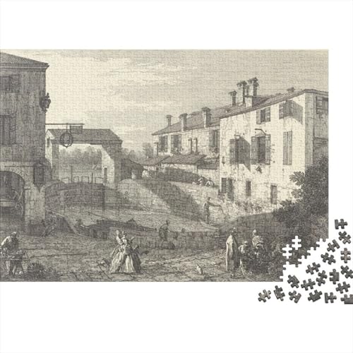 Canaletto Museums Puzzle 1000 Teile Erwachsene, Lustige Kunst Puzzles Geschenk-Idee Für Geburtstag, Weihnachten, Halloween Und Valentinstag von XCOFG