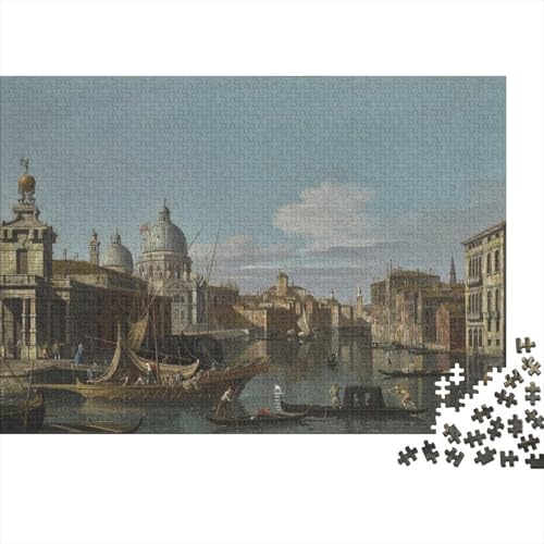 Canaletto Ölmalerei Puzzle 1000 Teile Erwachsene, Lustige Kunst Puzzles Geschenk-Idee Für Geburtstag, Weihnachten, Halloween Und Valentinstag von XCOFG