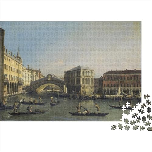 Canaletto Ölmalerei Puzzle 1000 Teile Erwachsene, Lustige Kunst Puzzles Geschenk-Idee Für Geburtstag, Weihnachten, Halloween Und Valentinstag von XCOFG