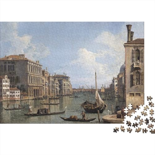 Canaletto Puzzle, Museums Holzpuzzle, Ölmalerei Puzzles 1000 Teile, Kunst Puzzlespiel, Gehirntraining Spielzeug Für Kinder, Impossible Puzzles von XCOFG