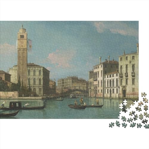 Canaletto Puzzle 1000 Teile Kunst Puzzles Für Erwachsene Klassische Puzzles Ölmalerei Puzzlespiel Schwer Pädagogisches Spielzeug 1000 Pcs von XCOFG