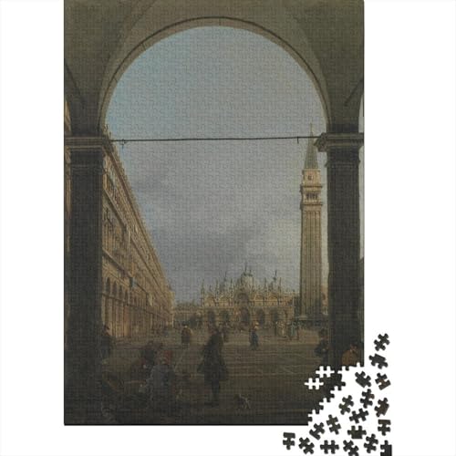 Canaletto Weltberühmte Gemälde Puzzle 1000 Teile Erwachsene, Lustige Ölmalerei Puzzles Geschenk-Idee Für Geburtstag, Weihnachten, Halloween Und Valentinstag von XCOFG