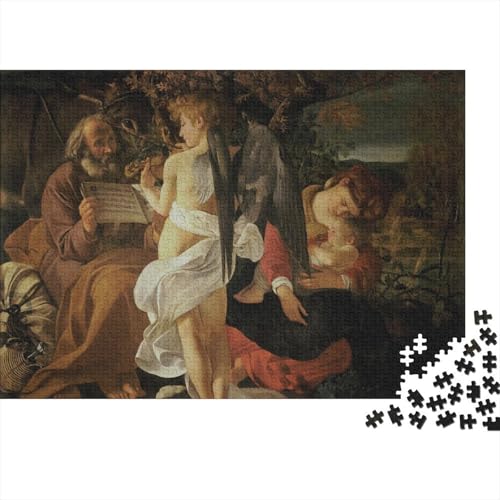 Caravaggio Ölmalerei Puzzle 1000 Teile Erwachsene, Lustige Museums Puzzles Geschenk-Idee Für Geburtstag, Weihnachten, Halloween Und Valentinstag von XCOFG
