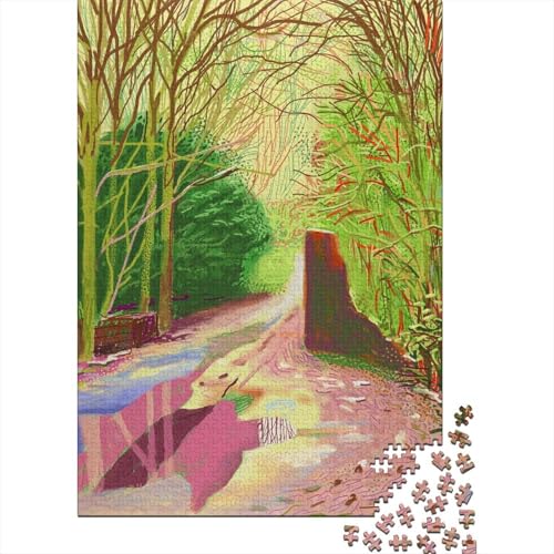 David Hockney Holz Puzzle 1000 Teile Für Erwachsene, Ölmalerei Impossible Puzzles, Farbenfrohes Legespiel, Geschicklichkeitsspiel Für Die Ganze Familie, Weltberühmte Gemälde Puzzle David Hockney Holz Puzzle 1000 Teile Für Erwachsene, Ölmalerei Impossible Puzzles, Farbenfrohes Legespiel, Geschicklichkeitsspiel Für Die Ganze Familie, Weltberühmte Gemälde Puzzle von XCOFG