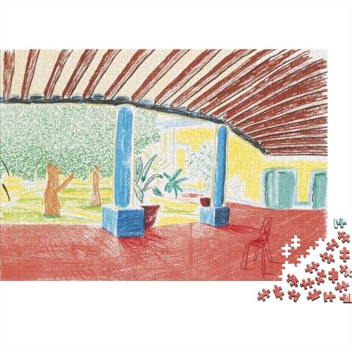 David Hockney Puzzle, Museums Puzzles Personalisiert 1000 Teile Für Jungen Mädchen Holzpuzzle, Ölmalerei Puzzlespiel Farbenfrohes, Kunst Puzzles David Hockney Puzzle, Museums Puzzles Personalisiert 1000 Teile Für Jungen Mädchen Holzpuzzle, Ölmalerei Puzzlespiel Farbenfrohes, Kunst Puzzles von XCOFG