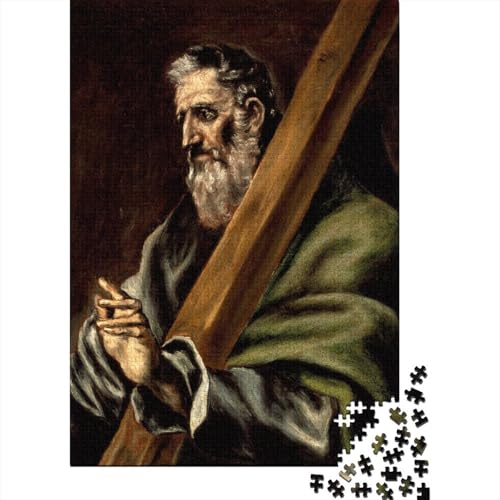 EL Greco Puzzle, Ölmalerei Holzpuzzle, Museums Puzzles 1000 Teile, Kunst Puzzlespiel, Gehirntraining Spielzeug Für Kinder, Impossible Puzzles von XCOFG