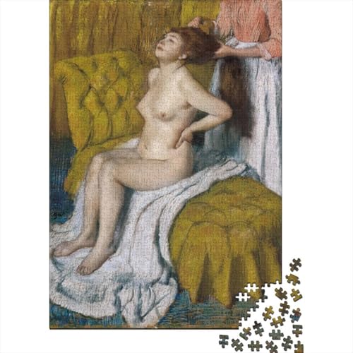 Edgar Degas Holz Puzzle 1000 Teile Für Erwachsene, Ölmalerei Impossible Puzzles, Farbenfrohes Legespiel, Geschicklichkeitsspiel Für Die Ganze Familie, Weltberühmte Gemälde Puzzle von XCOFG