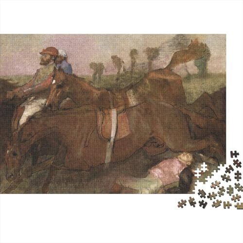 Edgar Degas Puzzle, Kunst Holzpuzzle, Ölmalerei Puzzles 1000 Teile, Museums Puzzlespiel, Gehirntraining Spielzeug Für Kinder, Impossible Puzzles von XCOFG